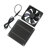 Solar Powered Exhaust Fan 4W Monocrystalline Panel 12V 87CFM Quiet DC Portable Fan for Pets Chicken Coops Greenhouses Ai