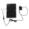 Solar Powered Water Pump 5W 5V Monocrystalline Panel USB LED for Fountain Outdoor Garden Landscape Adjustable Flow Eco-F