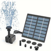 Solar Powered Water Pump Kit for Garden Decor with 8 Nozzle Attachments Environmentally Solar Panel for DIY Fountain Pon