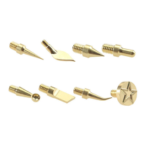 Soldering Iron Tip Kit 3D Printing Modify Finishing Tool Brass Thread Embedded Heat Insert Nut Iron Tip Heat Set Insert