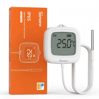 SONOFF SNZB-02LD Zigbe LCD Smart Thermometer with Probe IP65 Waterproof for Fridge Pool Fish Tank Wine Cellar via ZBBrid
