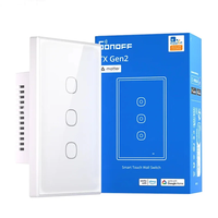 SonoffT6 120 Matter TX Gen2 Smart Touch Wall Switch Adjustable Night Locator Compatible with Apple Ecosystem Safe Energy