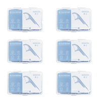 SOOCAS 300Pcs Professional Dental Floss with 6 Travel Handy Case Ergonomic Design Testing Food Grade