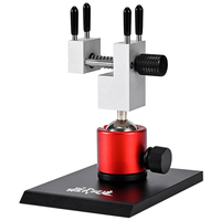 Spherical Rotating Bench Top Vise Metal Base 360 Degree Clamp Adjustable Silicone Protective Sleeves Ideal for Hobby Cra