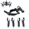 Spring Heightened Extended Landing Gear Gimbal Skid Shock Absorber Leg Tripod with Night Fill LED Light Flashlight for H
