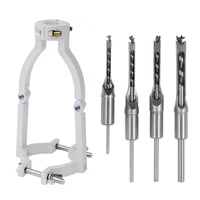 Square Hole Drill Bit Adapter Drill Bit Fixing Bracket Professional Attachment Joint Mortiser Bit for Woodworking Tools