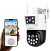 Srihome SH048 4MP 1080P WiFi Dual Lens IP Camera PTZ Cam AI Auto Tracking Security Video Surveillance Night Color Outdoo