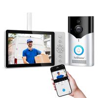 SriHome SH054-DH002 4MP HD WiFi Wireless Video Intercom System Doorbell Camera 120° Viewing Angle PIR Motion Sensor Infr