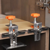 Stainless Steel Cabinet Door Mounting Jig Adjustable Clamp Woodworking Tool Precise Scale Hidden Door Hinge Installation