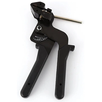 Stainless Steel Cable Tie Gun Manual Wrapping Tool High-Strength Steel Ergonomic Handle Easy Cut for 12mm Cable Ties Ind