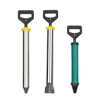 Stainless Steel Cement Grouting Gun Round Flat Nozzle Concrete Caulking Machine Reliable Construction Site Tool Multiple