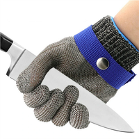 Stainless Steel Cut Resistant Glove Mesh Metal Glove Food Grade for Kitchen Cooking / Woodworking Carving / Butcher Meat