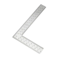 Stainless Steel L Square Ruler Right Angle Measuring Tool 100mm 150mm 300mm Double-Sided Scale for Carpentry Framing Roo