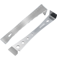 Stainless Steel Prybar Scraper Ultra Sharp Scraper Removes Residue From Steel Aluminum with Wrench Function and Metric S