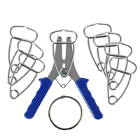 Stainless Steel Spring Clamps Kit Adjustable Plier 0-2 Inch Clamping Range for Woodworking DIY Projects Wood Trim Moldin