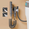 Stainless Steel Toilet Spray Gun Set with Adjustable Modes Spring-Loaded Hose and 360° Support Bathroom Bidet Sprayer fo