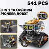 Steam 3IN1 Technical Transform Dragon / Snails / Guitarist / Esports Girl Robot Assembly Building Blocks Kit With Remote