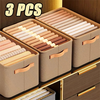 Steel Frame Non-Woven Fabric Storage Box Khaki Colour Space Saver Organizer for Home Dorm Clothes Pants Multiple Sizes A