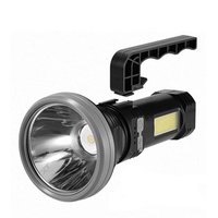 Strong Spotlight Flashlight With Telescopic Zoom USB Rechargeable Waterproof Camping Lantern,  Emergency Work Light