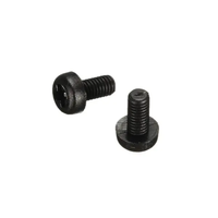 Suleve™ M3NR2 50pcs M3 Black Nylon Round Phillips Screw Bolts 6/15/20/25mm