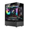 Sumtax Mini XuanWu Desktop Computer Case Seaview Room Double-sided Glass Transparent Micro-ATX/Mini-ITX Chassis Support
