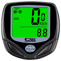 Sunding SD-546C Bike Computer Wireless Stopwatch Bicycle Speedometer Computers Bike Cycling Digital Odometer LCD Backlig