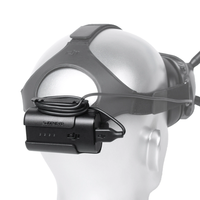 Sunnylife Headband Battery Storage Case Back Clip Holder for DJI FPV Goggles V2 Flying Glasses Power Supply Cable Access