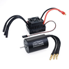 Surpass Hobby 3650 Waterproof 4Pole 3.175mm Unsensed Brushless RC Car Motor+60A ESC For 1/8/10 Vehicle Models