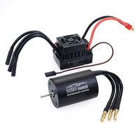 Surpass Hobby 3650 Waterproof 4Pole 3.175mm Unsensed Brushless RC Car Motor+60A ESC For 1/8/10 Vehicle Models