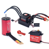 SURPASS-HOBBY KK4076 Motor 2250KV+KK 150A Brushless ESC+20KG Servo Extended Brushless Upgrade Kit For RC Car Boat Parts