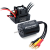 SURPASS-HOBBY M2430/M2435/M2440 All-Black Waterproof Brushless Motor M35A Waterproof ESC Motor and ESC For 1/18 RC Car P