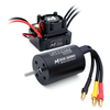 SURPASS HOBBY M2838 All Black Waterproof Brushless Motor W/ M35A Waterproof ESC Set 3.5 Connector for 1/16 Model RC Car