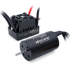 SURPASS HOBBY M2845/M540 All Black Waterproof Brushless Motor W/ M45A Waterproof ESC 4.0 Connector Suitable for 1/14 Mod
