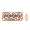 T-WOLF TF660 Wireless Dual-mode Keyboard and Mouse Set 84 Keys Mechanical-feel Keyboard 800/1200/1600DPI Mute Mice for L
