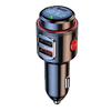 T23 bluetooth V5.4 FM Transmitter 30W PD+QC3.0 USB Car Charger Blue LED Digital Display Wireless Radio Adapter HiFi Musi