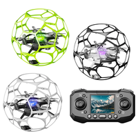 T26 Flying Football WiFi FPV with HD Camera Optical Flow Hovering Headless Mode 360° Stunt Spin Highlight LED Light Kids