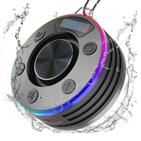 T7 IPX7 Waterproof Speaker RGB Portable bluetooth Speaker with Suction Cup Stereo Subwoofer LED Display TWS Hands-free C