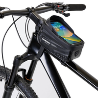 TAKEZERO 1L Bicycle Bag Waterproof Bike Phone Holder Frame Front Tube Cycling Bag Phone Case Support for 4.7-6.8 Inch To