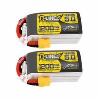 TATTU R-Line Version 5.0 22.2V 1200mAh 150C 6S LiPo Battery XT60 Plug for SpeedyBee Master 5 RC FPV Racing Drone