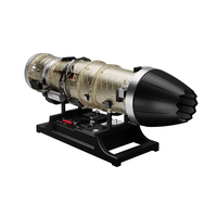 TECHING DM135 1/10 F35 Military Fighter Aircraft Scale Jet Turbofan Engine Model KitDIY Assembly STEAM Science Educati