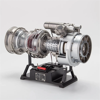 Teching DM136 DIY Turboshaft Engine Model Kit DIY 1/4 Scale Metal Build Your Own Military Helicopter Engine for Adults T