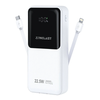 TECLAST A20 Pro 22.5W 20000mAh LED Digital Display Power Bank External Battery Power Supply with 1 Input & 3 Outputs Fas