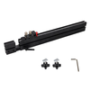 Telescoping Flip Fence Miter Gauge Fence 500mm to 890mm Extendable T Slot Track with Quick Positioning 0.05mm Fine Adjus