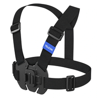 TELESIN Chest Strap Mount Waistcoat Belt Mount for GoPro 12 Hero 11 10 9 8 7 6 Insta360 SJCAM EKEN DJI Action Camera Acc