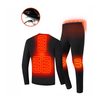 TENGOO HD-01 Heated Underwear Set Winter Heating Thermal Underwear Suit USB Electric Heating Long Johns Fleece Pajamas S