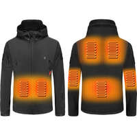 Tengoo HJ-07A Heated Jacket 7 Heating Zones Trible Temperature Control Smart Warm Winter Jacket for Outdoor