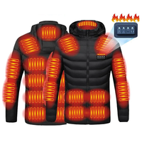 TENGOO HJ-21 Heating Jacket 21 Heated Areas Coat USB Charging Winter Warm Waterproof Outdoor Hiking Camping Electric Hea