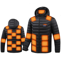 TENGOO HJ-25 Heating Jacket 25 Heated Areas Coat USB Charging Winter Warm Windproof Outdoor Hiking Camping Electric Heat