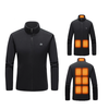 TENGOO HJF-09 9 Heated Area Jacket Outdoor Fleece Coat USB Electric Heating Long Sleeves Heating Jacket Warm Winter Ther