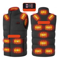 TENGOO HP-15 Uniex Heated Vest- 15 Areas Heating Temperature,  with Digital Display,  USB & DC Electric Thermal Clothing W